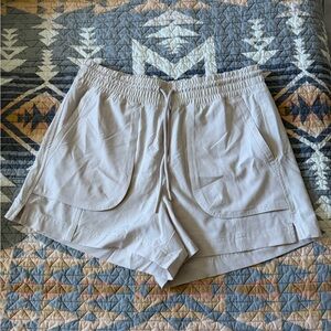 Old Navy Tan Athletic Shorts high Elastic Waist